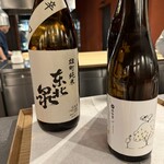 山形座 瀧波 - 蕎麦打ち見学時に純米酒堪能