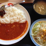 Matsuya - トマトカレーのサラダセット