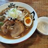 麺者 風天 - 焦がし醤油ラーメン、大盛、背脂