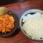 超多加水純手打ち麺 仁しむら - キムチセット