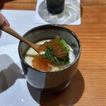 鮨匠 のむら - 筋子とムラサキウニの茶碗蒸し