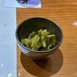 鮨匠 のむら - ワサビの茎と葉