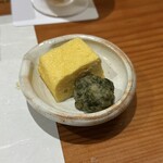 鮨匠 のむら - トビウオのさつま揚げ、出汁巻き卵
