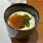 鮨匠 のむら - 筋子とムラサキウニの茶碗蒸し