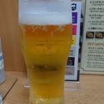 デリー - 生ビール（一口飲んだ後）