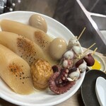 花くじら - 大根、タコ、卵、牛すじ、UFO