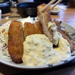やよい軒 - チキン南蛮としょうが焼きのコンビ定食¥1,190