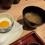 山形座 瀧波 - ＊手作り味噌のお汁
      ＊米コッコ卵