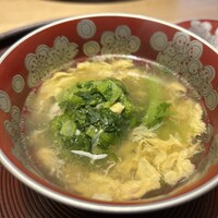 京味 もと井 - 菜の花のシンジョウ　かき玉仕立て