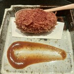 神田錦町 鮨たか晴 - 車海老のクリームコロッケ