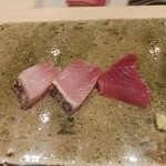 神田錦町 鮨たか晴 - 氷見のメジマグロ