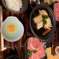 すき焼き 牛しゃぶ 松重 - 