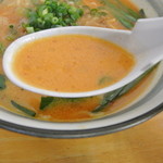 麺屋 無双 - 麺屋無双・牛骨担々麺 スープ(2014.03)