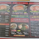 麺屋 無双 - 麺屋無双・メニュー(2014.03)