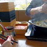しゃぶ葉 - お肉３山は食べました！（笑）