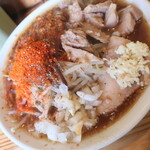 にかいや - ぶた入りオロチョンラーメン＋トッピング全部