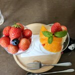 てんとう虫。 - いやぁ、ミニパフェとはいえ味もコスパ最高ですっ!