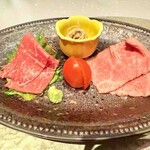 肉割烹 重㐂 - 造里肉刺し