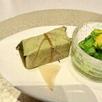 肉割烹 重㐂 - 柿の葉寿司１