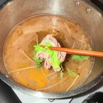 肉割烹 重㐂 - しゃぶしゃぶ４