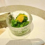 肉割烹 重㐂 - 菜花のお浸し