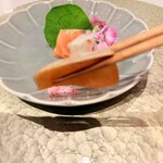 肉割烹 重㐂 - 冷菜桜鱒コールドスモーク２