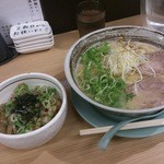 布施 細見商店 - 【限定2014.07】メンマチャーシュー丼と金の麦味噌