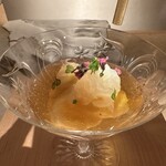 すし ふくづか - 大和芋昆布〆ジュレ