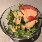 タカセ - 「ハンバーグ&エビフライ」（1,900圓）
      「Aセット」（カップスープ&ミニサラダ、ライスまたはパン、ドリンク附き、600圓）。