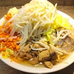 自家製麺 浜一 - ミニラーメン。麺250gでも350gでも1000円。安い！