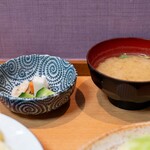 とん八亭 - 2025.3 糠漬けとお味噌汁