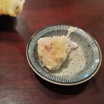 手打ちそばふじ - 南高梅の天ぷら