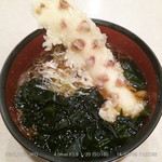 ちくわ天そば \380 + ワカメ \100 