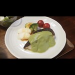 キッチン ブルー グローブ - ６月の銀鱈ポワレ　白だしと抹茶と根セロリのソース