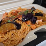 キッチン ブルー グローブ - 茄子がタップリ