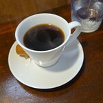 キッチン ブルー グローブ - ホットコーヒーのアップ