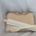 キッチン ブルー グローブ - 箸とフォーク、おしぼりと勘違い？