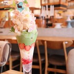 カフェ・ド・リオン パレット - 【2025.03】桜パフェ・SAKURA2025(税込2,508円)