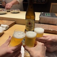 鮨まつやま - サッポロで乾杯♪(*^^)o∀*∀o(^^*)♪