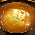 と村 - 鱧と加茂茄子のお椀