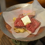 ダイニングすずしろ - 牛きのこ味噌焼き