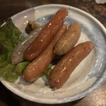 魚酔 - 5種のソーセージ
      　　（プレーン・カレー・チョリソー・ブラックペッパー・バジル）