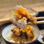 天ぷら浅沼 - 玉子半熟♥