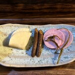 菜食健美 美卯 - 香の物3種。