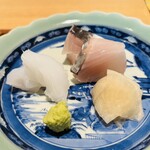 日本料理FUJI - アオリイカと鰆のお造り
