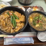 中国料理 頤和園 - 豚肉と揚げドーフの煮込み丼