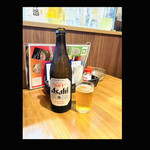 焼き鳥 もつ鍋 だるま - 瓶ビール　byまみこ