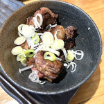 焼き鳥 もつ鍋 だるま - 極上レバーごま油仕立て　カピカピなぐらい焼きすぎ　焼き鳥のレバーの方が良い　　byまみこまみこ