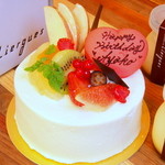 バースデーケーキのガトーフレーズ