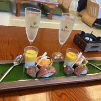 花殿 天王寺ミオ - 前菜　お肉のお寿司